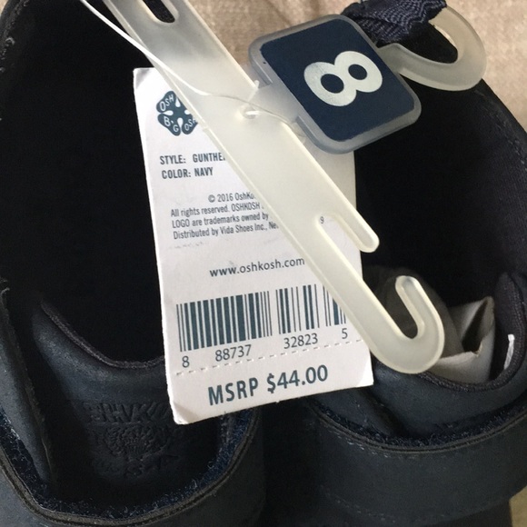 OSHKOSH B’GOSH GUNTHER NAVY BOOTS - Picture 3 of 3